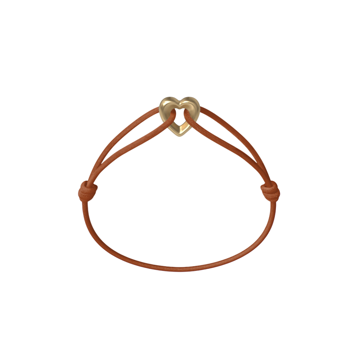 Golden Heart Cord Bracelet