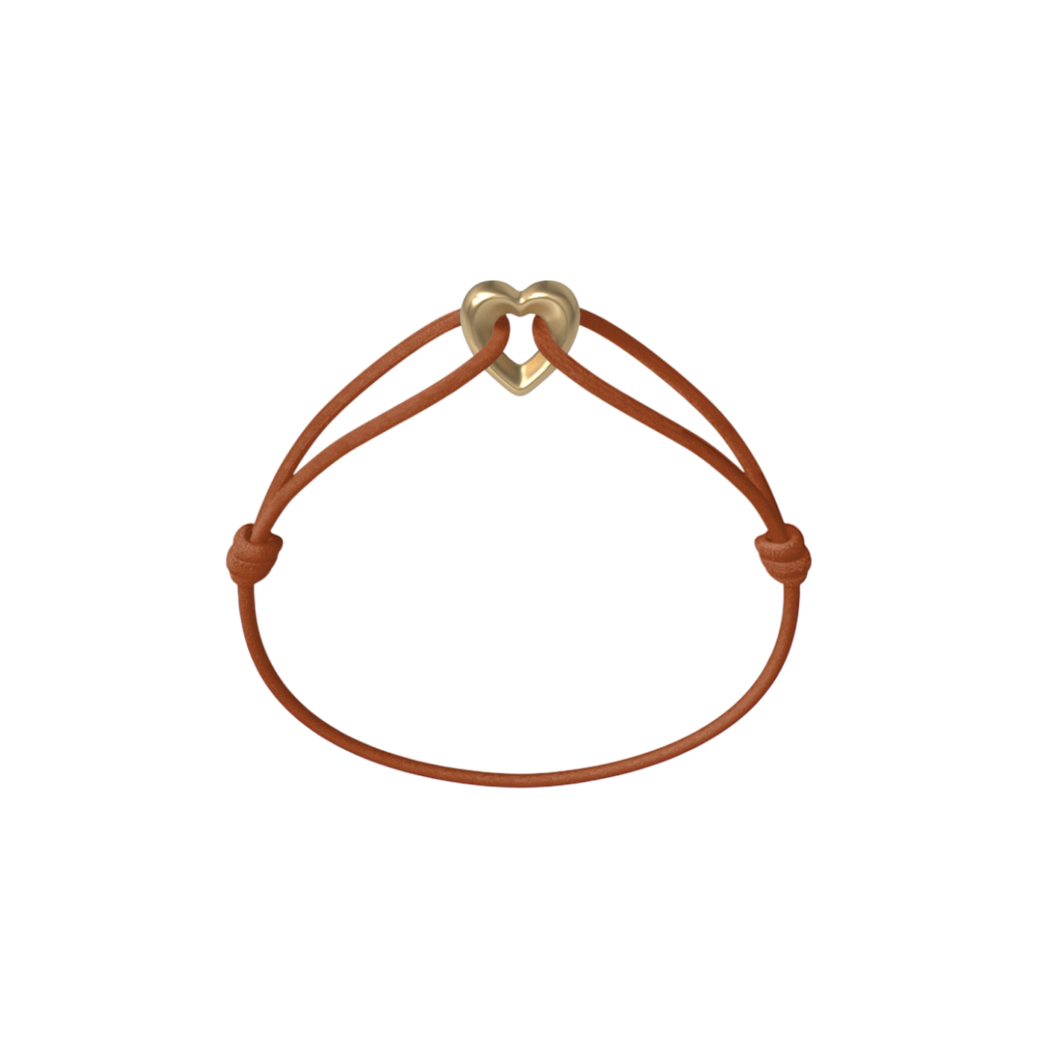 Golden Heart Cord Bracelet