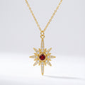 Heidi North Star Birthstone Necklace | 18K Gold Plated