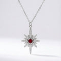 Heidi North Star Birthstone Necklace | 925 Sterling Silver
