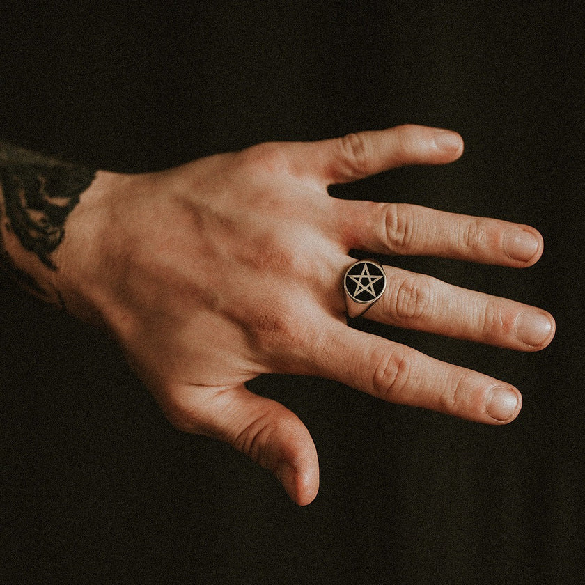 Pentagram Signet Ring