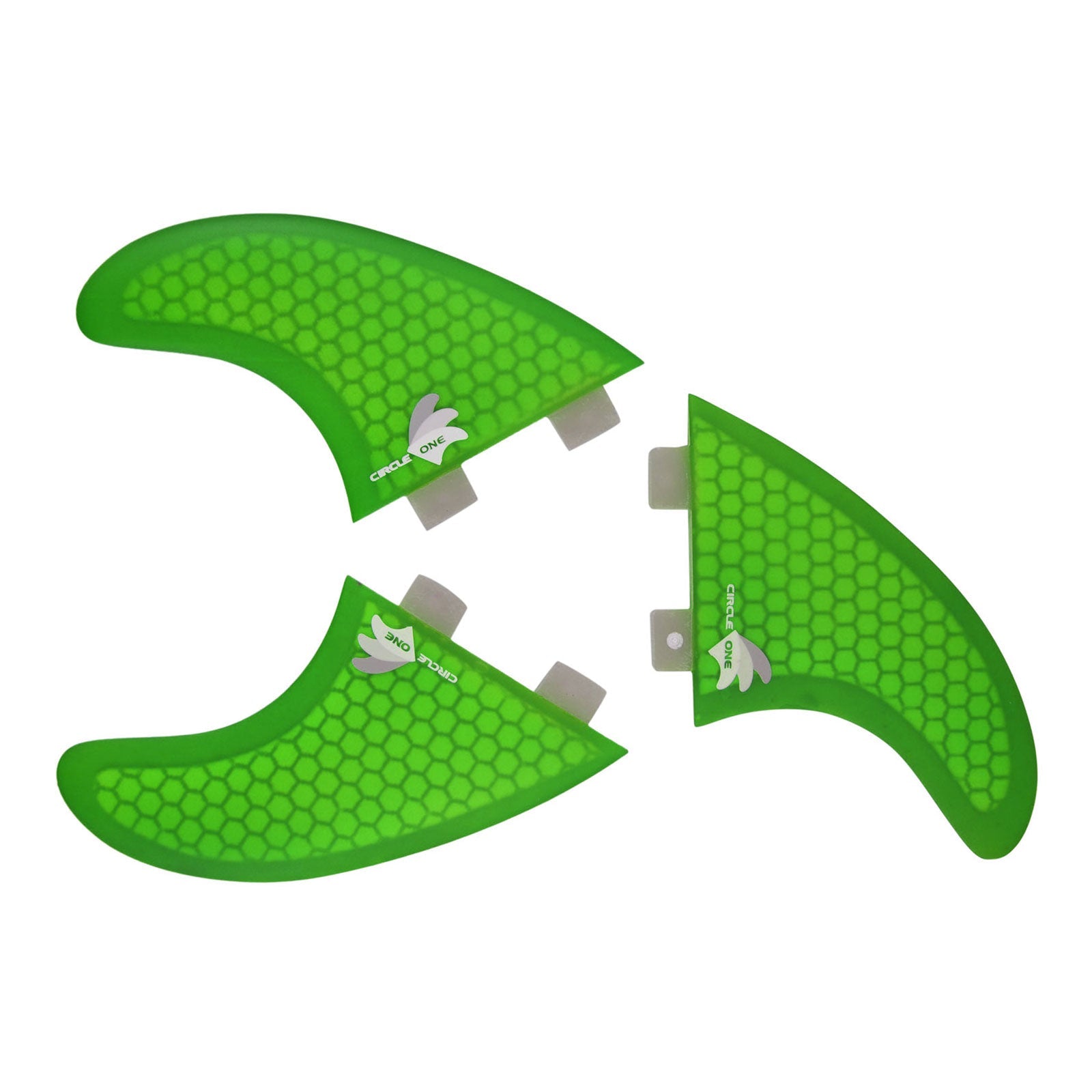 Surfboard-Finnen Thruster Set (3 Finnen) Honeycomb – FCS l & FCS ll kompatibel M5 Spezifikation