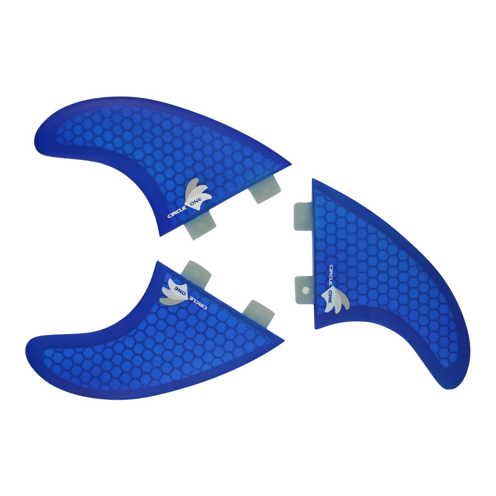 Surfboard-Finnen Thruster Set (3 Finnen) Honeycomb – FCS l & FCS ll kompatibel M5 Spezifikation