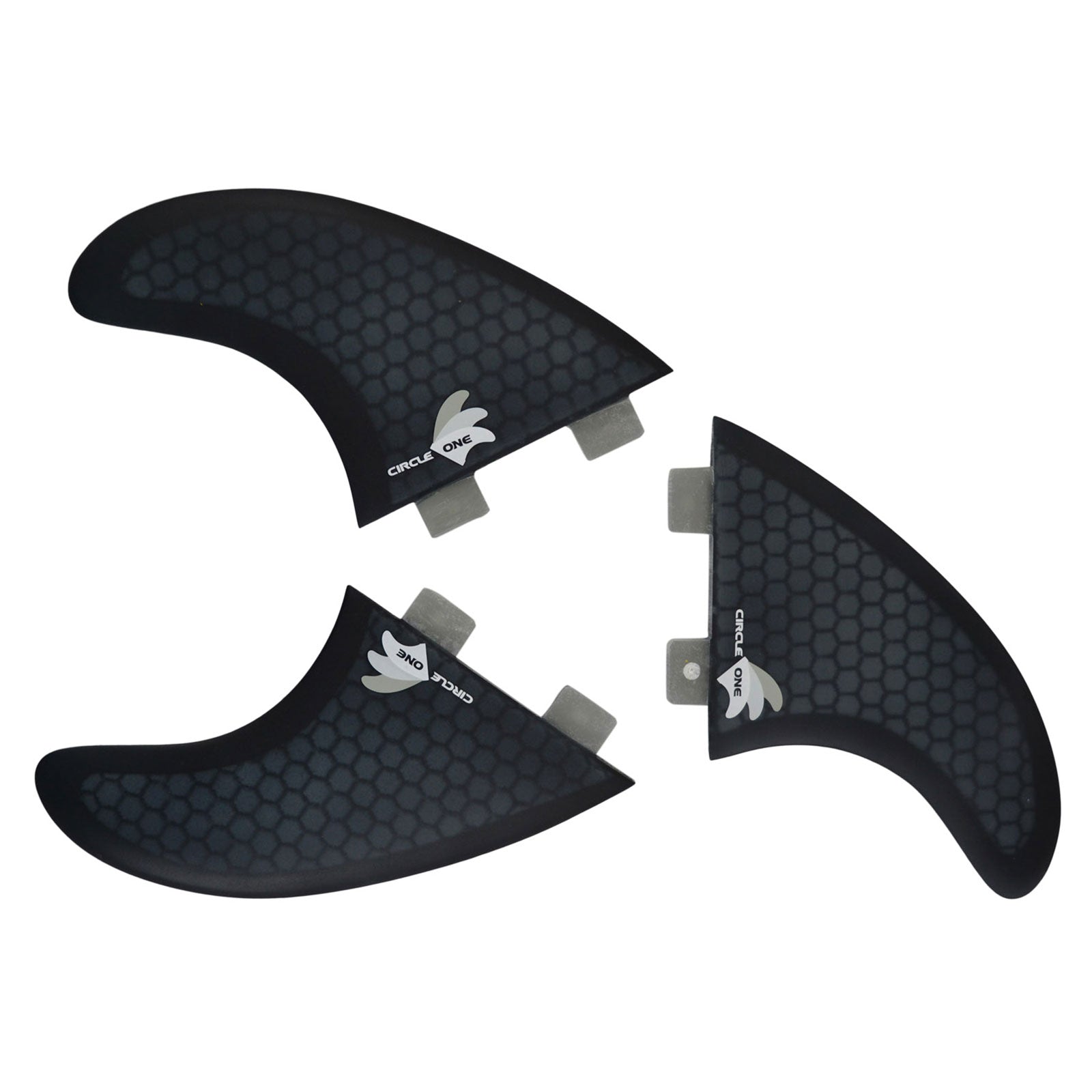 Surfboard-Finnen Thruster Set (3 Finnen) Honeycomb – FCS l & FCS ll kompatibel M5 Spezifikation
