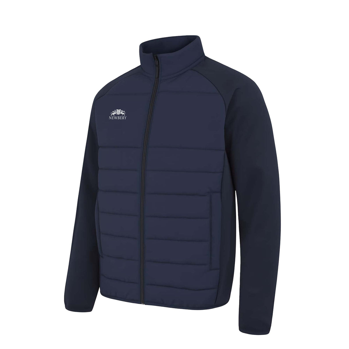 Team Newbery – Unisex Hybrid-Kapuzenjacke mit durchgehendem Reißverschluss