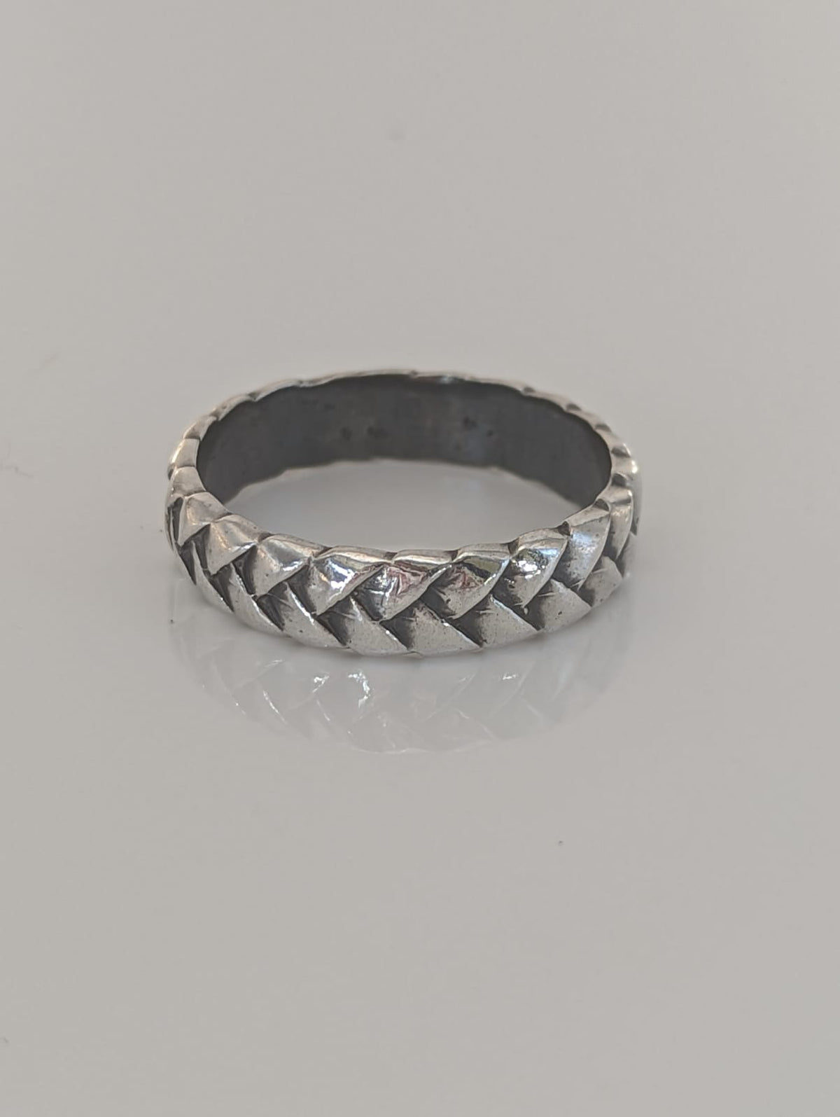 925 Silver Plaited Mane Ring – Handmade Equestrian Band for Him & Her