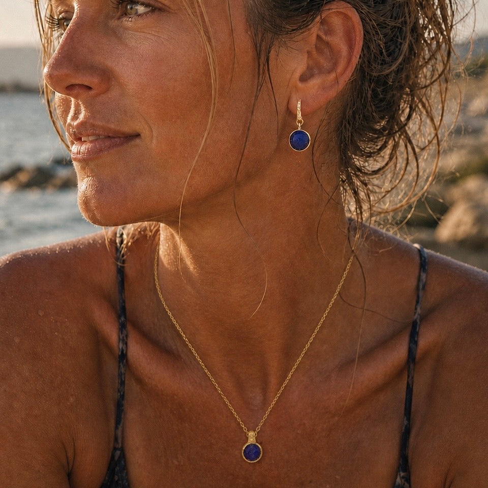 Charis Ronde Edelsteen Ketting Lapis