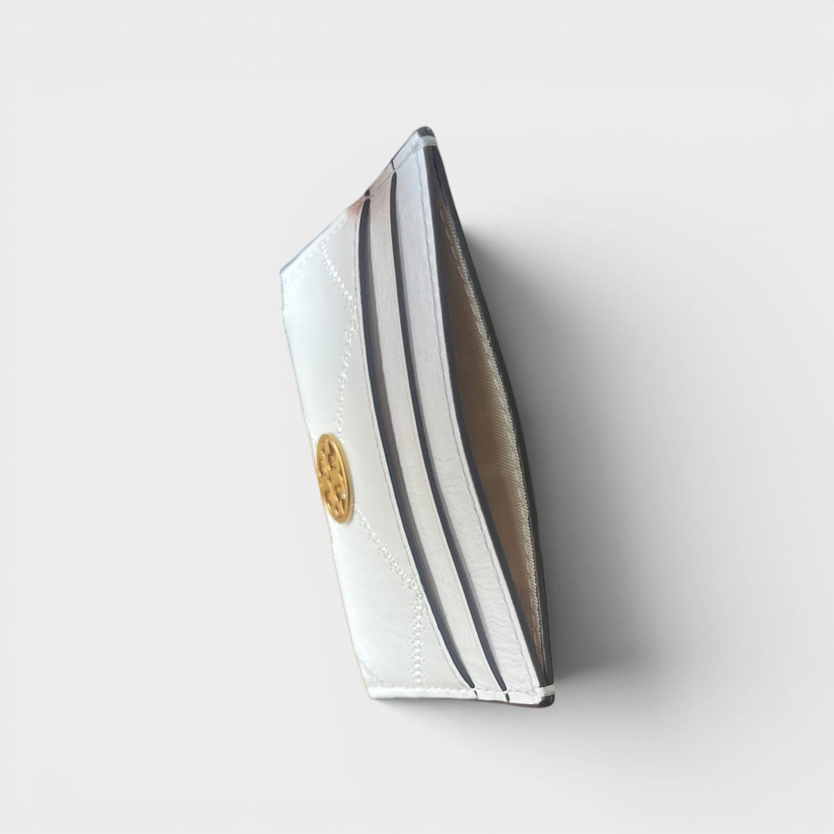 Stitched Detail Cardholder White