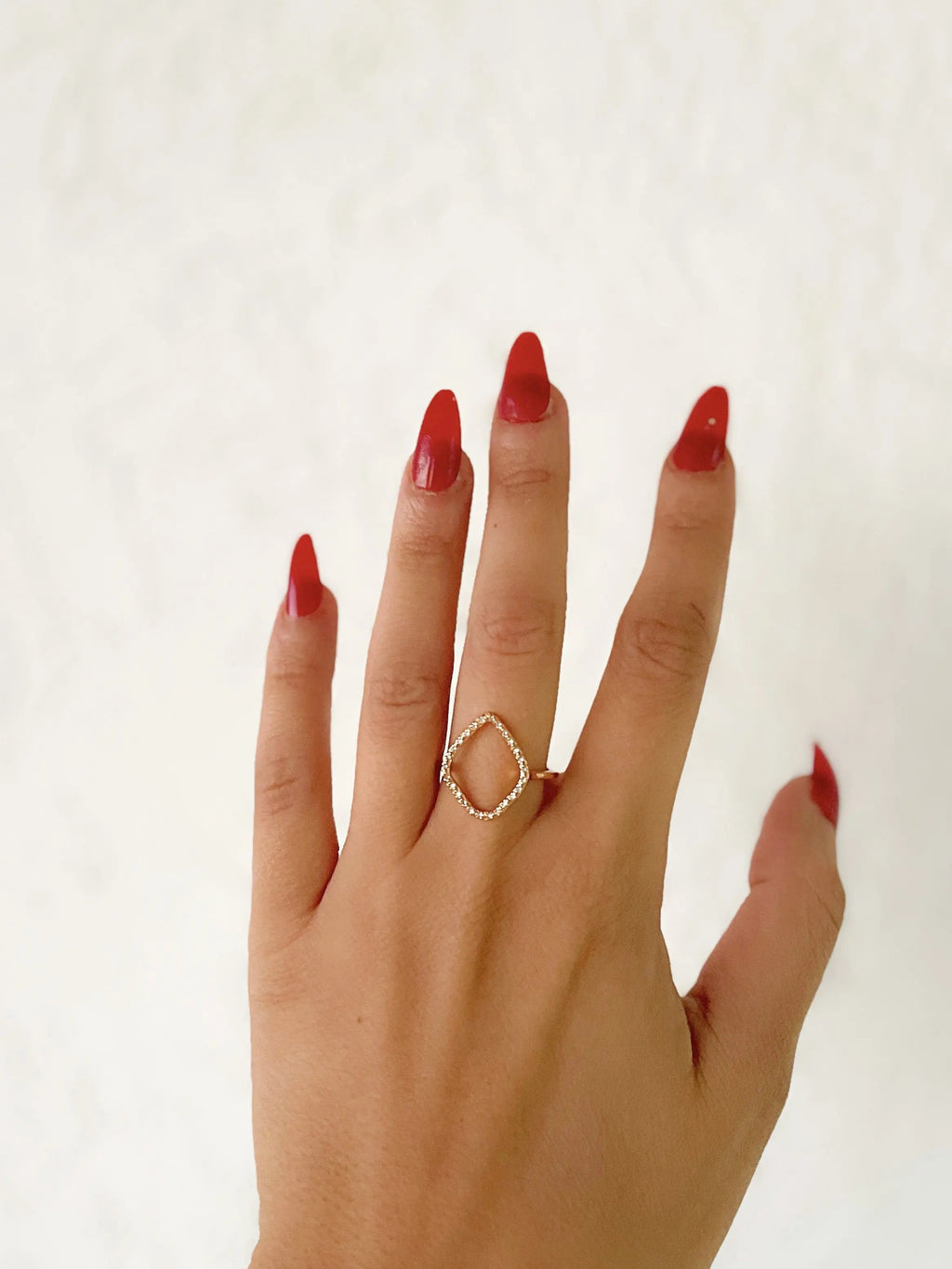 Jamie Luxe 18k vergulde holle juwelenring