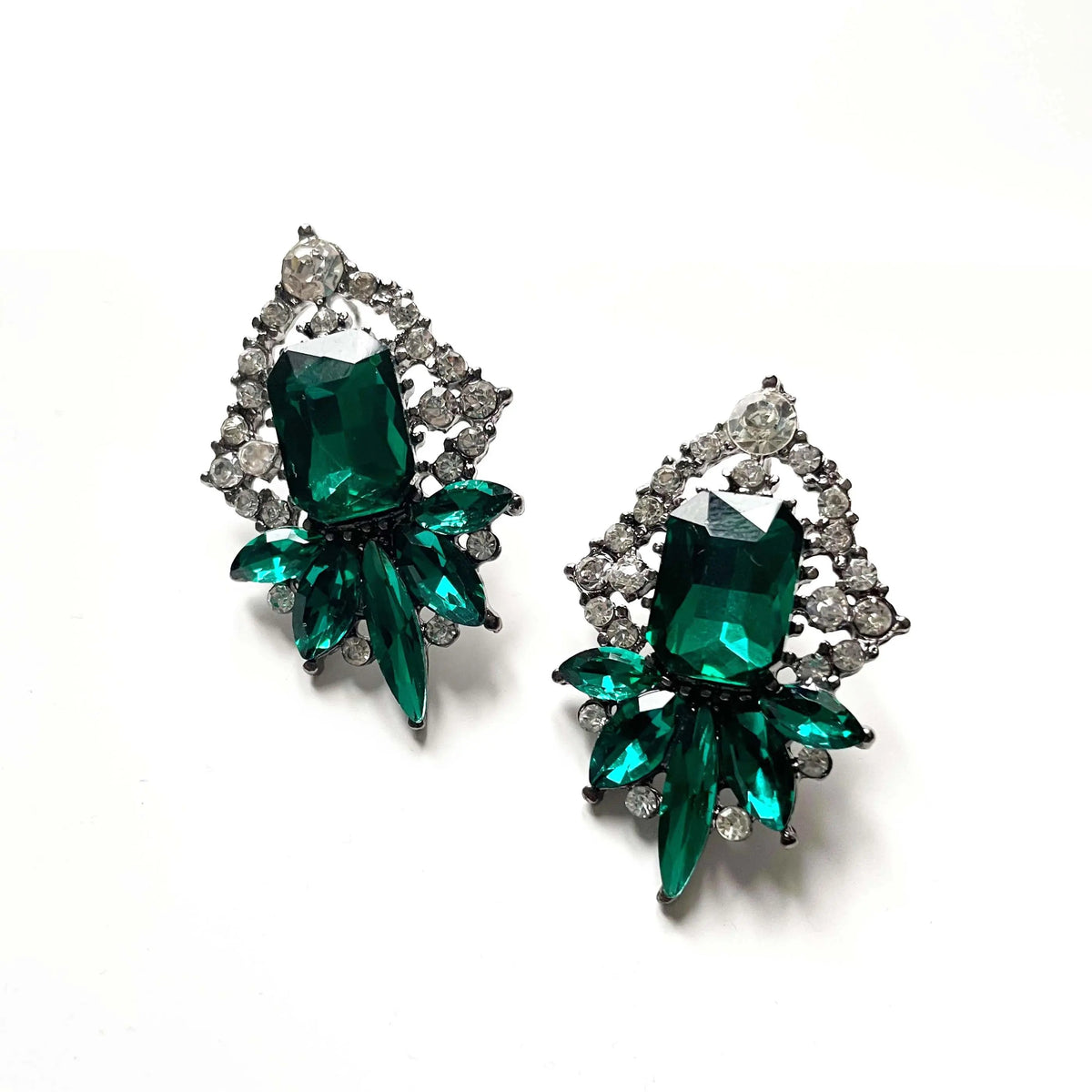 Orecchini a grappolo con strass Bellatrix