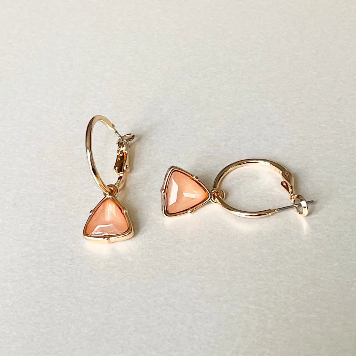 Orecchini a cerchio Holly Peach Gem