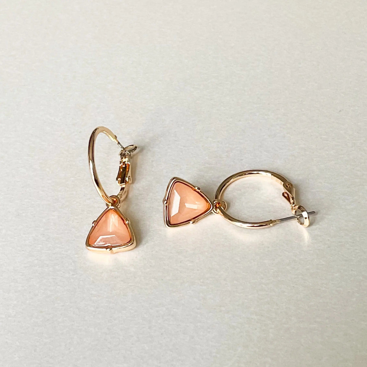 Orecchini a cerchio Holly Peach Gem