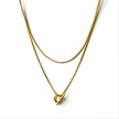 Collana avvolgente Matilda Luxe placcata in oro 18k con chiusura a T