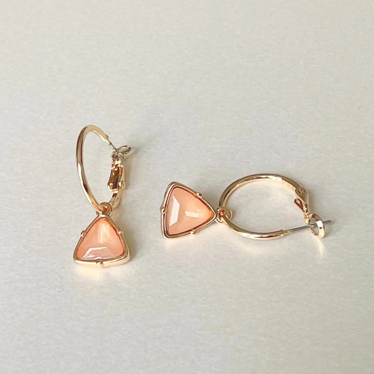 Orecchini a cerchio Holly Peach Gem