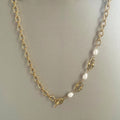 Esme Luxe 18k Gold Plated T Bar Necklace