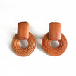 Orecchini a clip in legno Pippa Tan