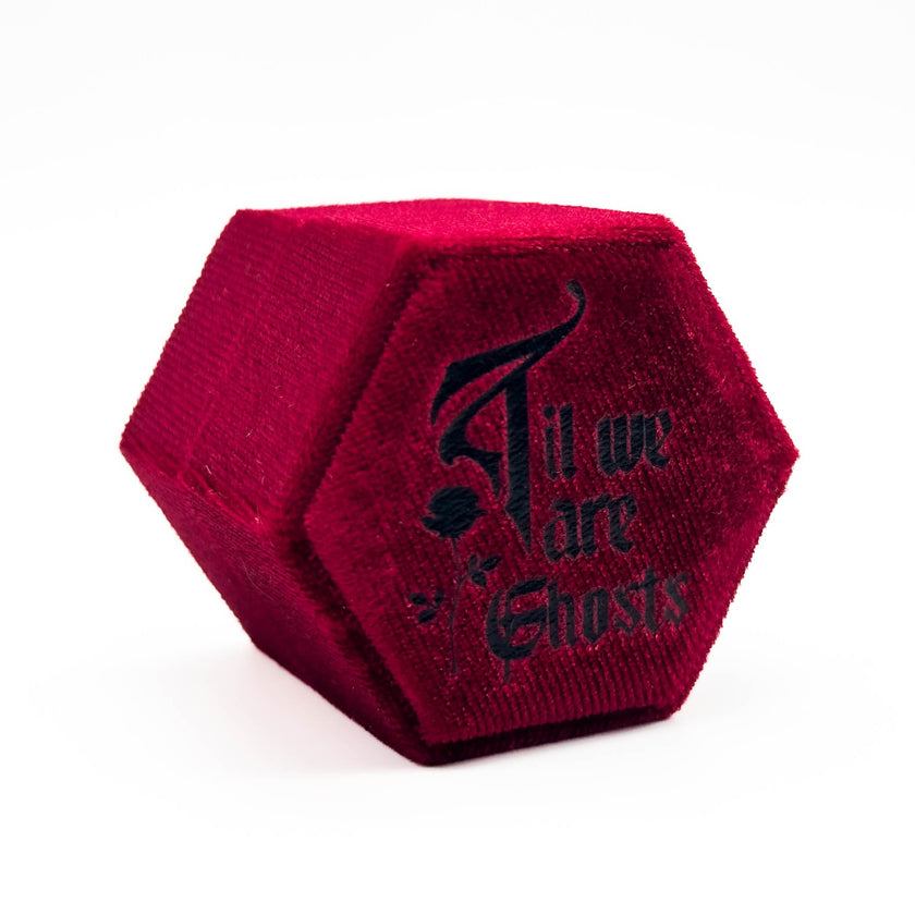 Portagioie esagonale rosso 'Til We are Ghosts'