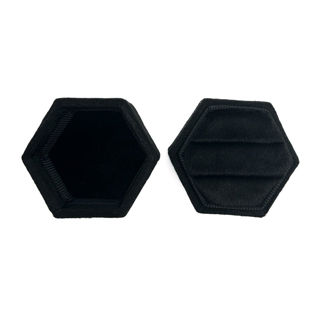 Black Hexagon 'To the stars who listen and the dreams that are answered' Ring Box