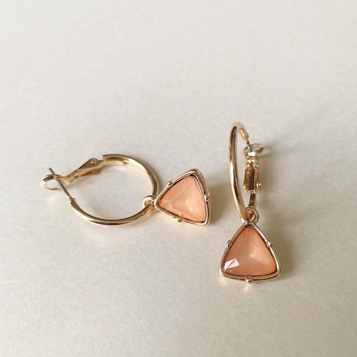 Orecchini a cerchio Holly Peach Gem