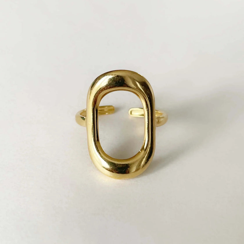 Cassidy Luxe 18k gullbelagt ring