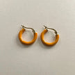 Orecchini a cerchio Saffron Anais Luxe placcati in oro 18k