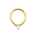 Gold Luna Septum Ring