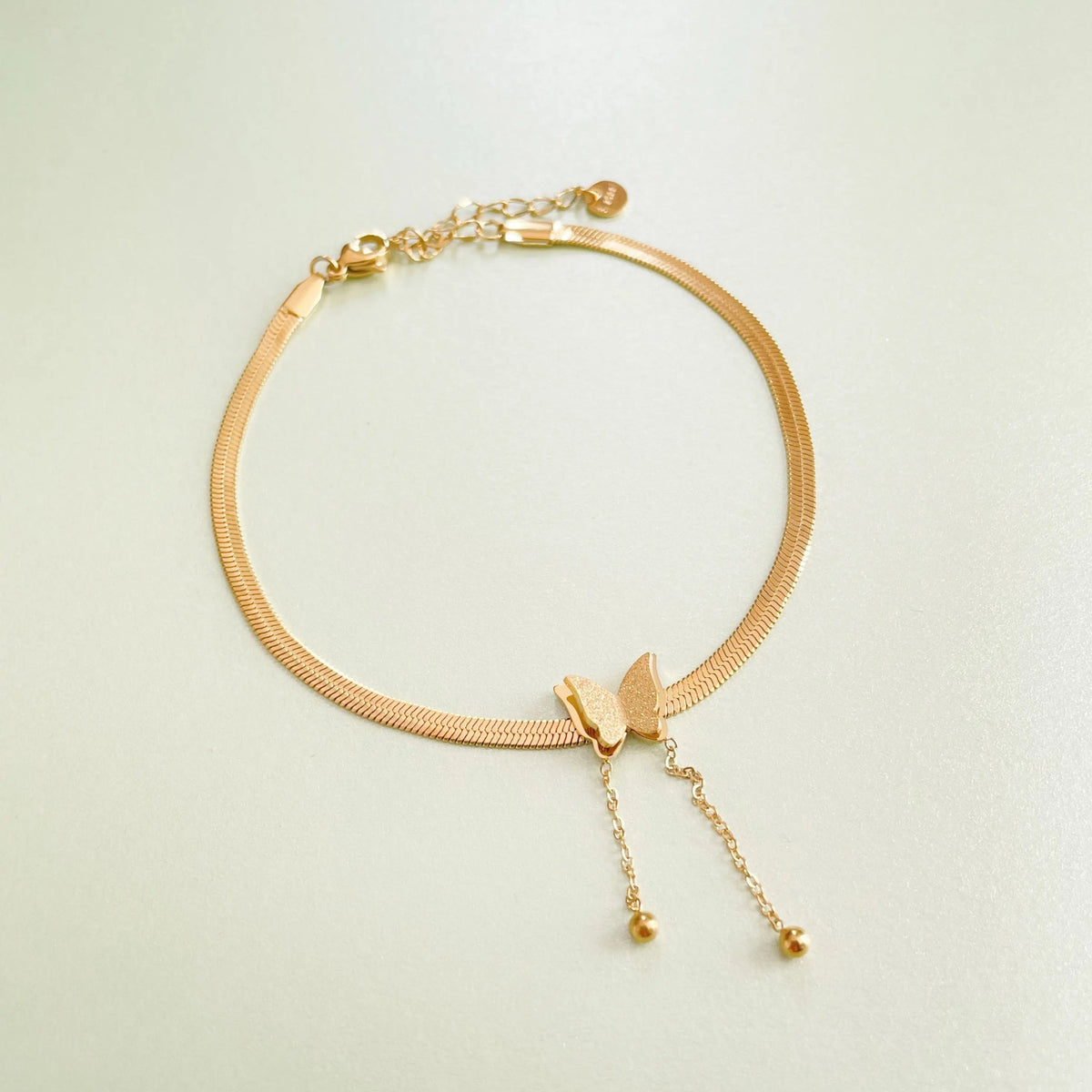 Zaari Luxe 18k gullbelagt sommerfugl-ankellenke