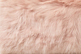 Soft pink shearling wellness mat