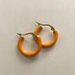 Orecchini a cerchio Saffron Anais Luxe placcati in oro 18k