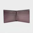 Medusa Leather Bi-fold Leather Wallet Garnet Brown