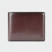 Medusa Leather Bi-fold Leather Wallet Garnet Brown