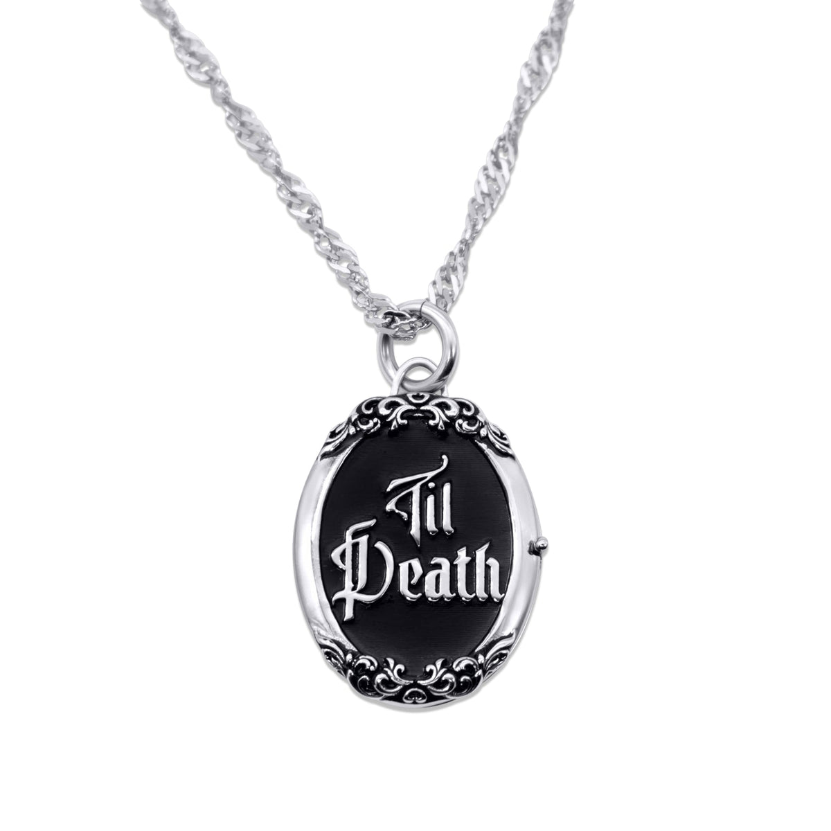 Til Death Locket Necklace