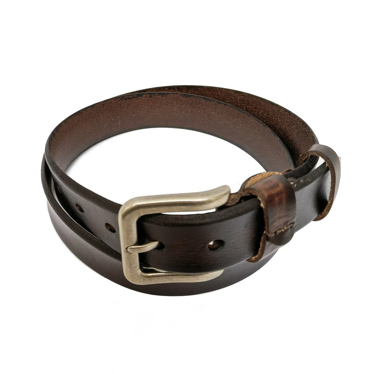Real Leather Brown Suit Belt