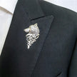 Wolf Head Lapel Pin