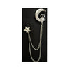 Owl At Night Lapel Chain Brooch