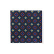 Navy Red & Yellow Squares Geometric Tie Set