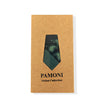 Green Paisley Check Tie & Pocket Square Set