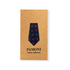 Navy Magenta Geometric Tie & Pocket Square Set