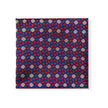 Blue and Red Geometric Tie & Pocket Square Set