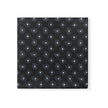 Black Geometric Tie & Pocket Square Set