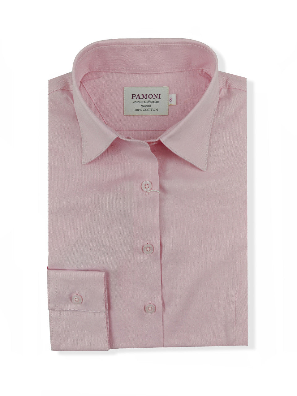 Women's Fitted Pink Oxford Shirt