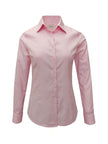 Women's Fitted Pink Oxford Shirt