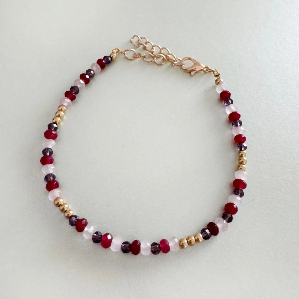 Chaya Amethyst Beaded Bracelet