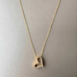 Viviana Luxe 18k Gold Plated Heart Necklace