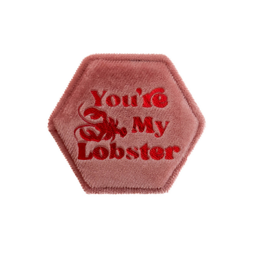 You're My Lobster Pink Wedding Ring Box