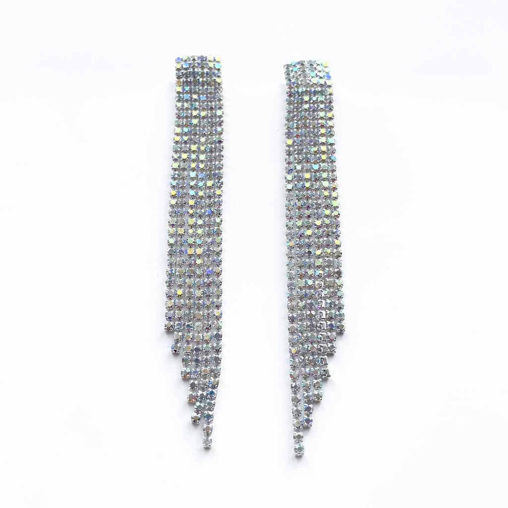 Aspen Silver Statement Cascade Earrings