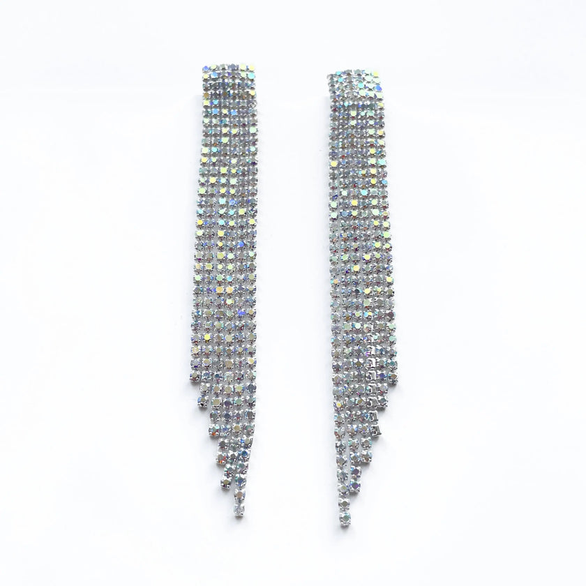 Orecchini a cascata Aspen Silver Statement