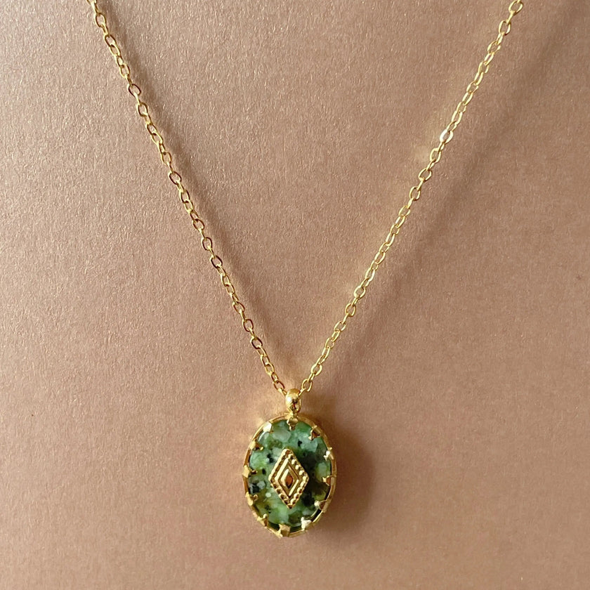 Collar Kalahari Luxe con baño de oro de 18k