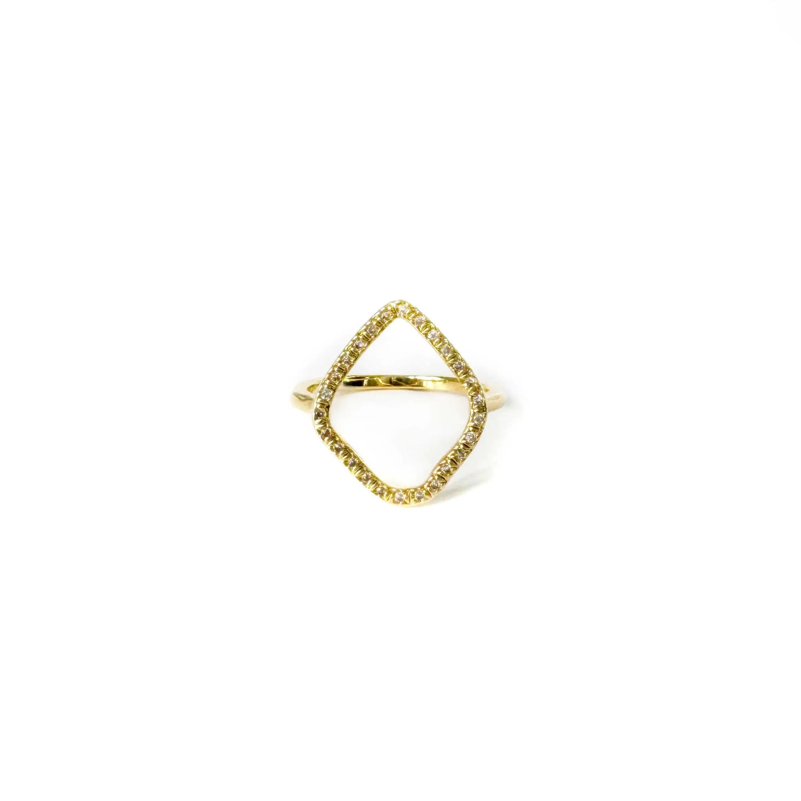 Jamie Luxe 18k vergulde holle juwelenring