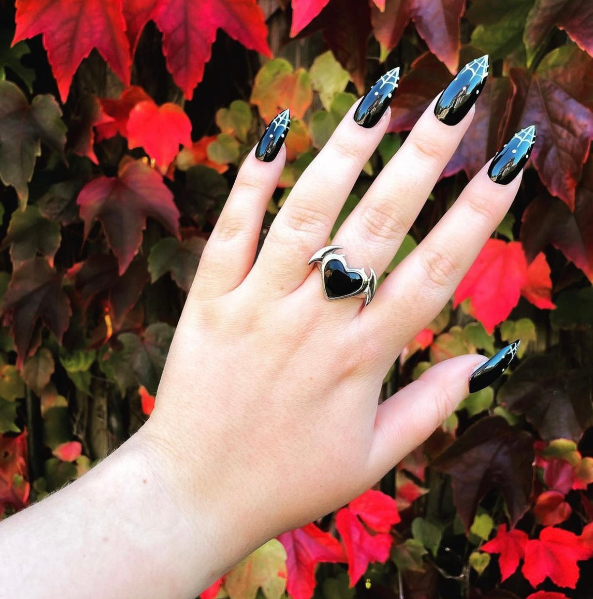 Nocturnal Succubus Heart Ring